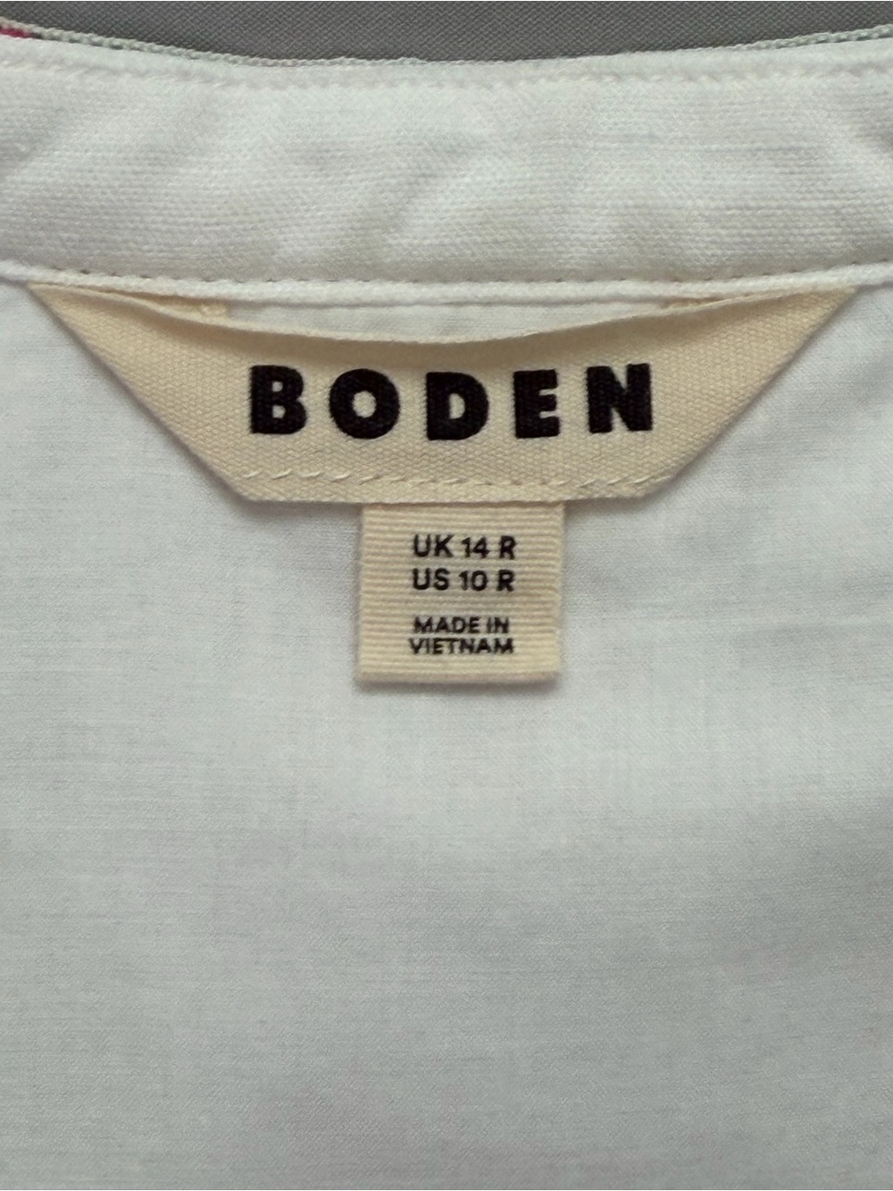 Boden Octavia Tiger Embroidery Linen Blend Maxi Dress Size 10R White - Picture 14 of 16